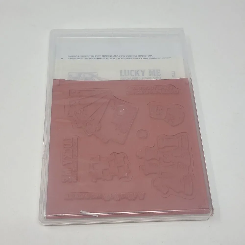 Stampin Up Game On Rubber Stamps Set Chess Casino Cards Dice Lucky Me